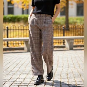 LOFT PEYTON TROUSER PLAID SIZE 4